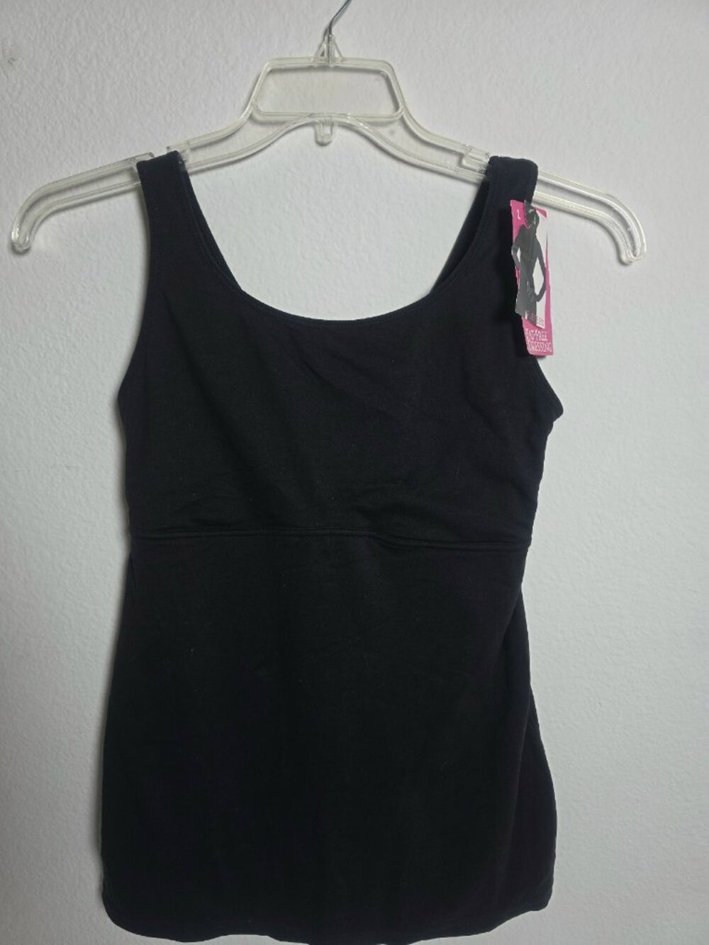 Flexees by Maidenform "Fat-Free Dressing" shapewear camisole top NWT Large Black